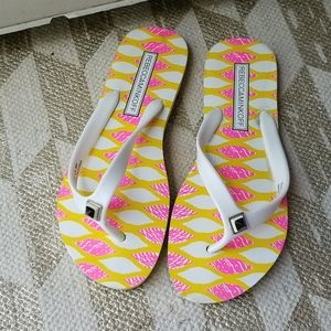 Rebecca Minkoff flip flops, never worn